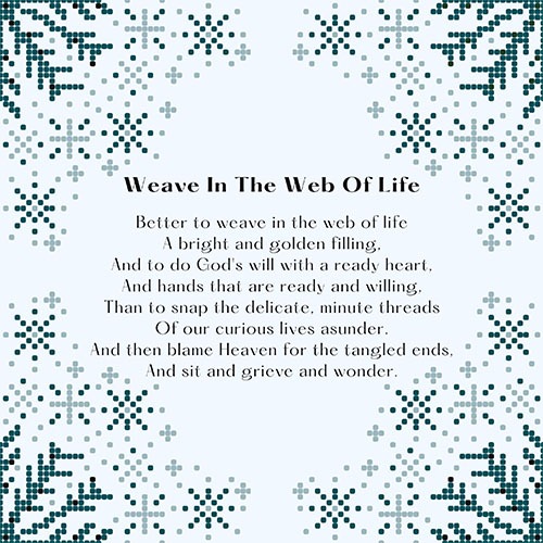 The Weaver Poems Poems About Weavers Life