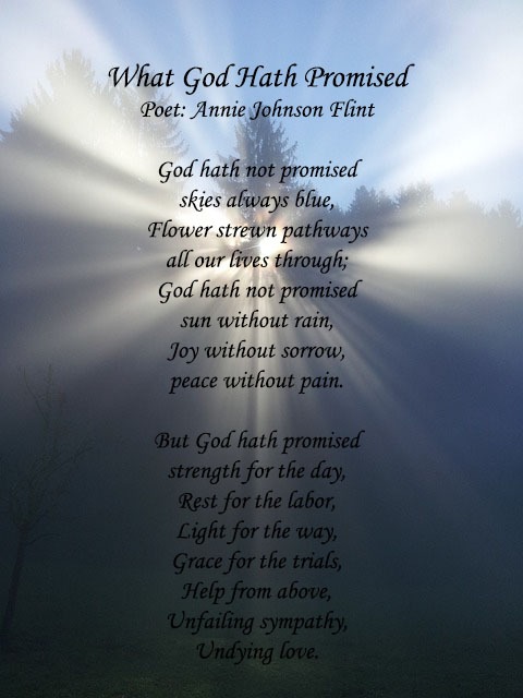 God Hath Not Promised Poem 