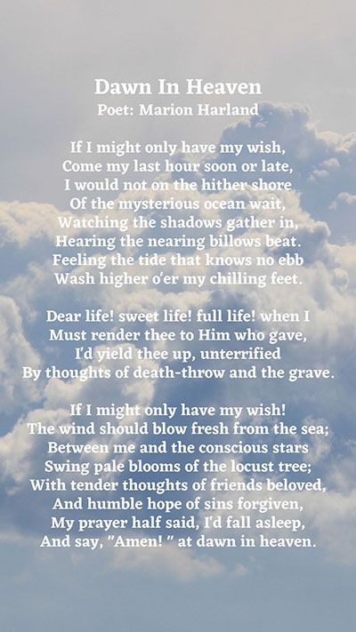 poems about heaven & death
