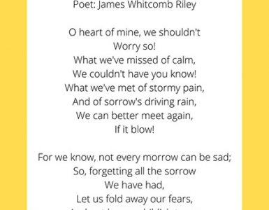 Famous Poems About Worry