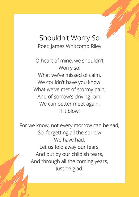 Famous Poems About Worry