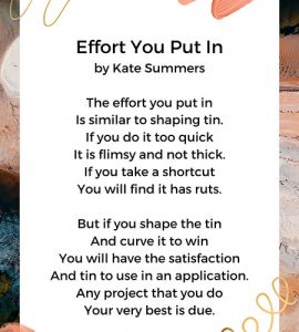 Poems About Effort