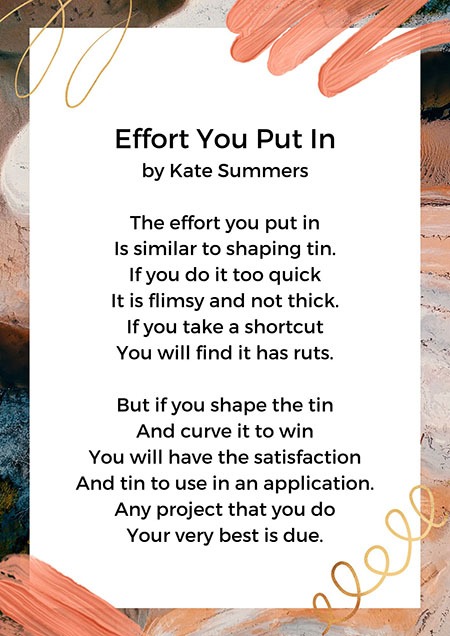 Poems About Effort