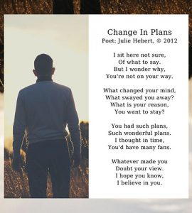 Poems About Life Changes